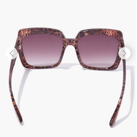 Square Tortoiseshell Sunglasses Gradient Lenses - Picture 4 of 6